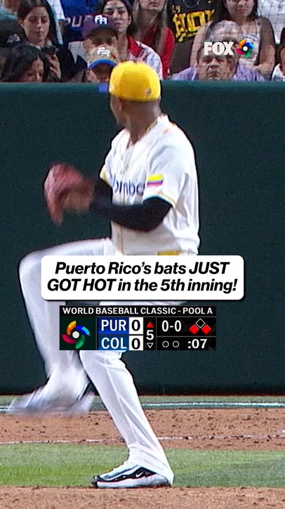 Puerto Rico put together 5 runs in the 5th inning vs. Colombia!
