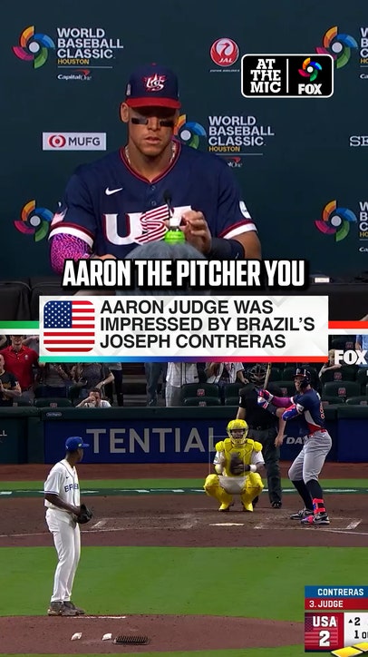Aaron Judge was impressed by 17-year old high school senior Joseph Contreras' outing for Brazil 👏