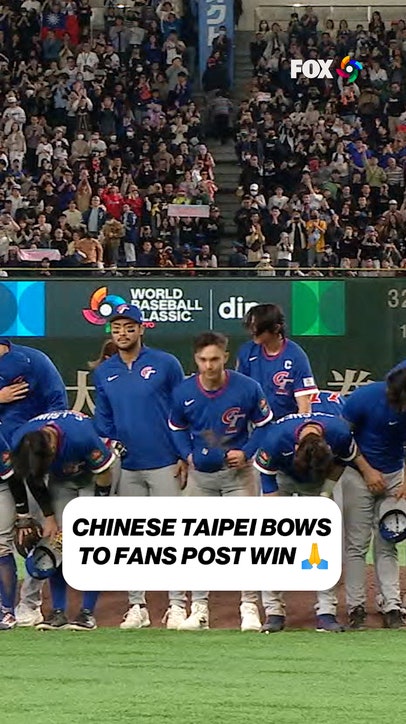 Chinese Taipei thanks their fans after win over Czechia 🥺