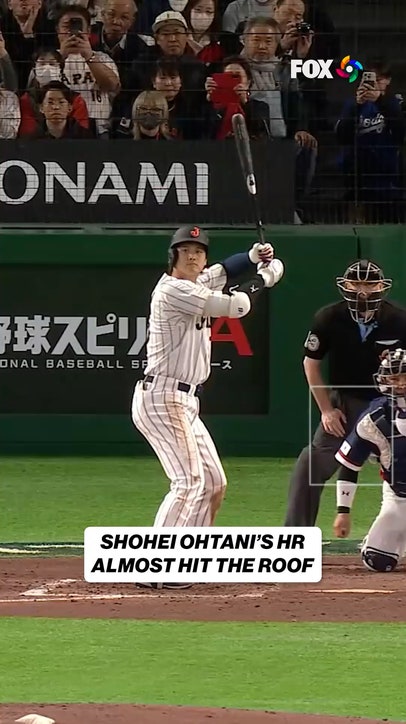 Ohtani ALMOST hits homer OVER Tokyo Dome 😱 