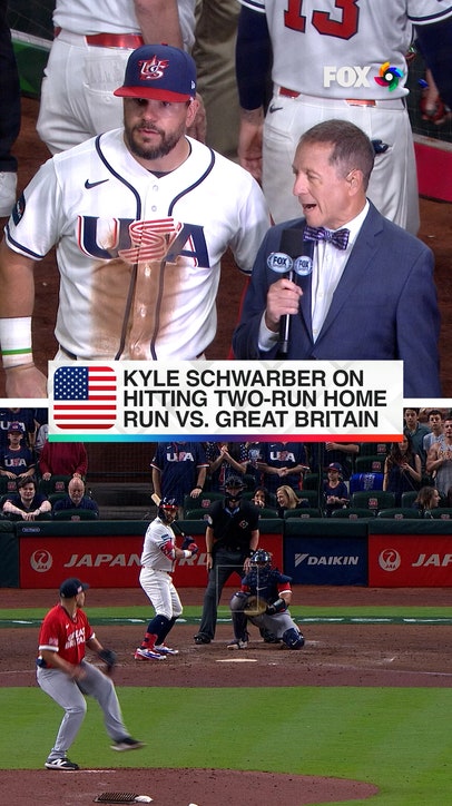 Kyle Schwarber on his big home run for USA 💪