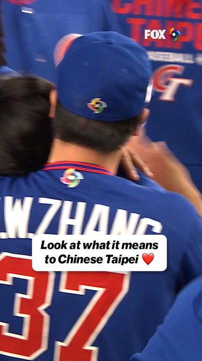 An emotional win for Chinese Taipei as they defeat Korea in extra innings ❤️