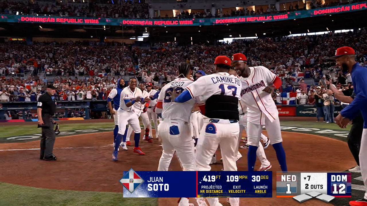 Dominican Republic’s Juan Soto hits two-run walk-off home run to defeat Netherlands by run rule