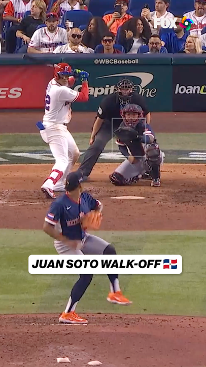 JUAN SOTO WALK-OFF HOME RUN IN THE 7TH INNING FOR THE DOMINICAN REPUBLIC! 🇩🇴