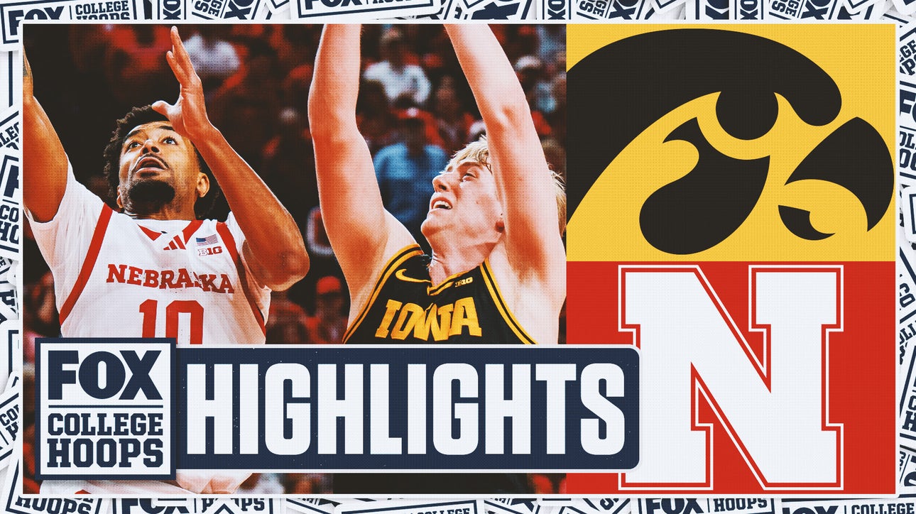 Iowa Hawkeyes vs. No. 9 Nebraska Cornhuskers Highlights | FOX College Hoops