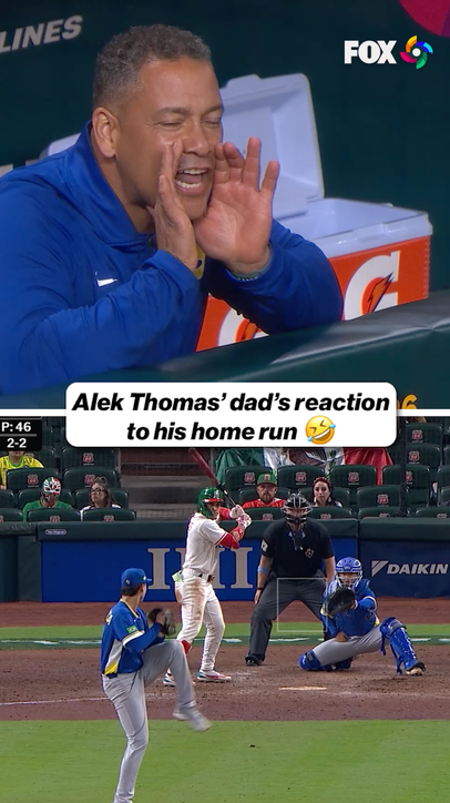 Alek Thomas goes yard and dad loved it 🥹💣⚾