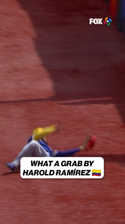 WHAT A CATCH BY HAROLD RAMIREZ 😮‍💨
