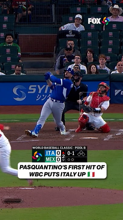 Vinnie Pasquantino's first WBC hit is a CRUCIAL one 👀