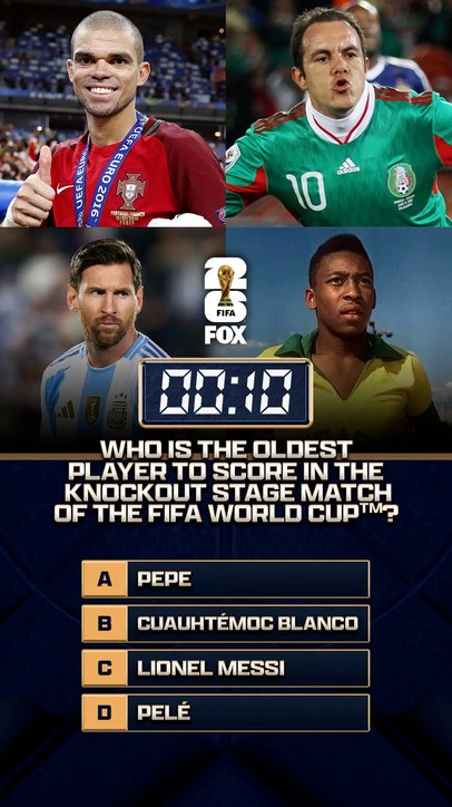 89 days to the FIFA World Cup on FOX! Who is the oldest player to score a goal in the knockout stage match of the FIFA World Cup ⁉️ 🌎 🏆
