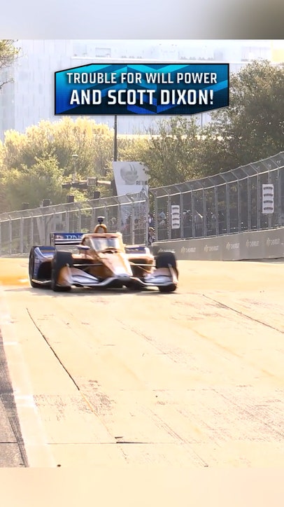 Chaos early in Practice 2 for the Java House Grand Prix of Arlington 😬