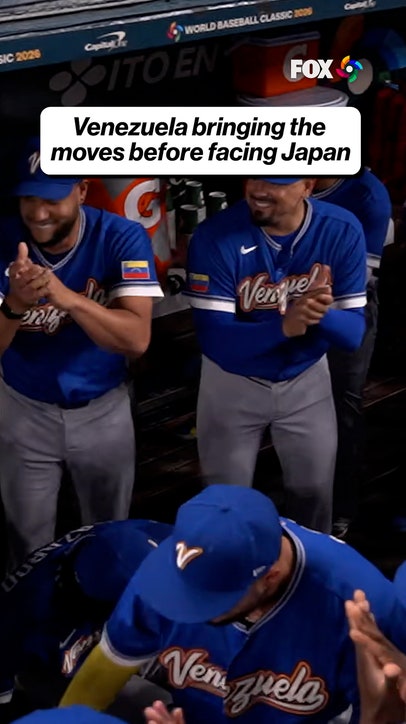 Venezuela dugout fired up after Acuña’s leadoff HR 🇻🇪