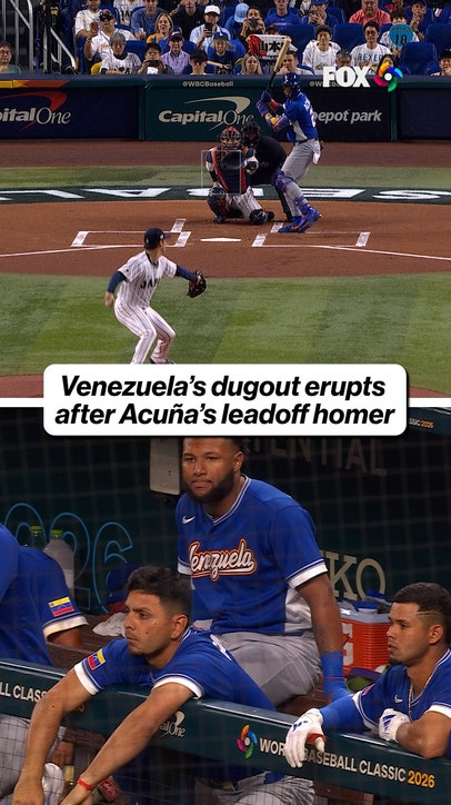 Venezuela dugout fired up after Acuña’s leadoff HR 
