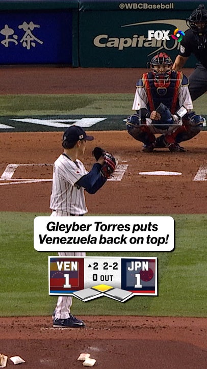 Gleyber Torres' first hit of the WBC comes in clutch 🇻🇪