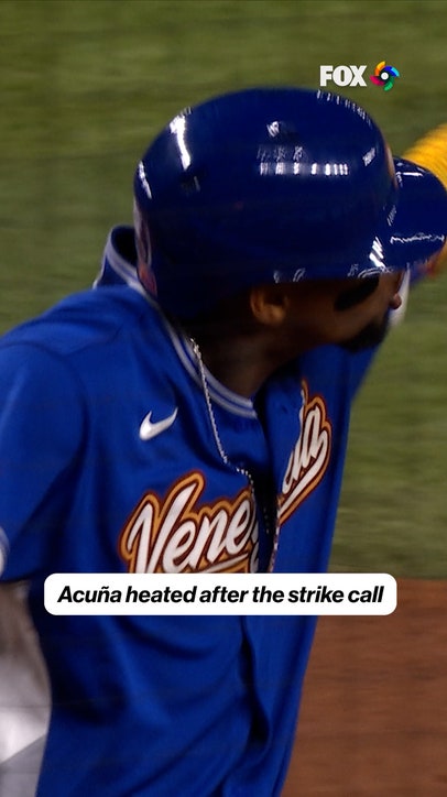 Acuña wasn’t having it after that call 😡