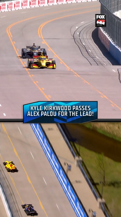 Kyle Kirkwood passes Alex Palou 👀
