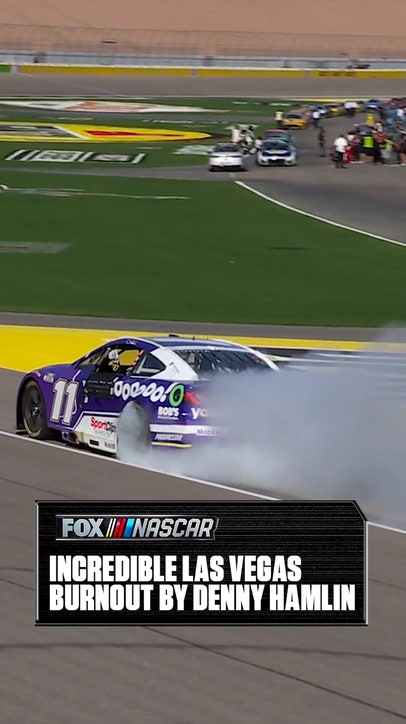 What a burnout from Denny Hamlin 💨