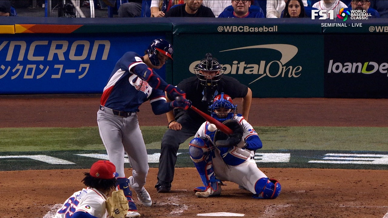 Gunnar Henderson and Roman Anthony hit home runs to give the United States the lead over the Dominican Republic