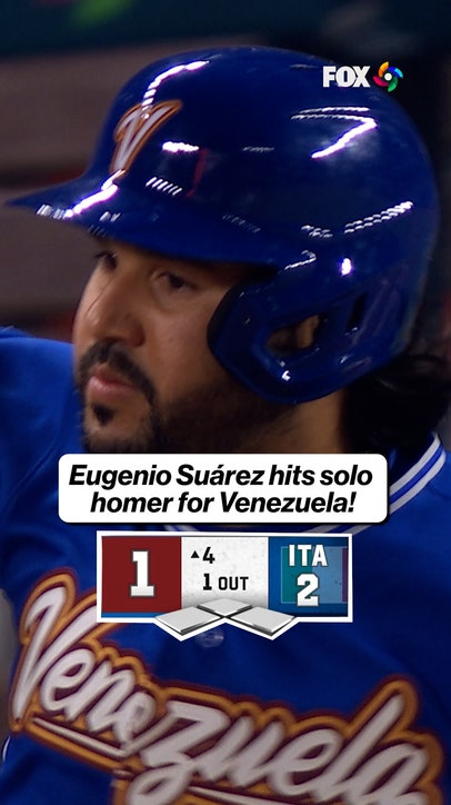 Eugenio Suárez cuts Venezuela's deficit down to one run 🇻🇪