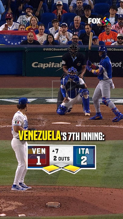 Ronald Acuña Jr. and Venezuela give themselves a two-run lead 🇻🇪