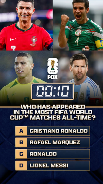 86 days to the FIFA World Cup on FOX! Who has appeared in the most FIFA World Cup matches all-time ⁉️🌎🏆