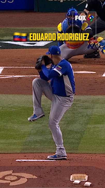 Eduardo Rodríguez SHOVED for Venezuela, striking Aaron Judge out twice 😮‍💨