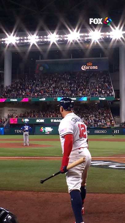THIS view of Bryce Harper's game-tying HR for team USA 🤩