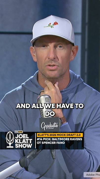 Joel Klatt isn't a huge conspiracy guy...but this worked well for the Ravens 👀🤔