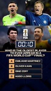 84 days until the FIFA World Cup on FOX! Who is the oldest player to ever appear in a FIFA World Cup final ⁉️🌎🏆