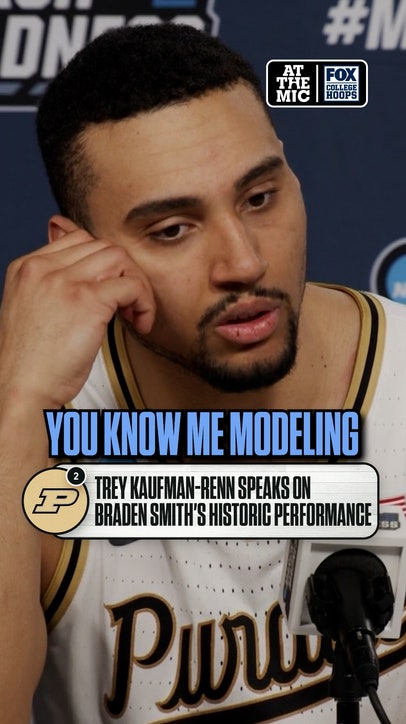 Trey Kaufman-Renn reacts to Braden Smith's record-breaking night ❤️