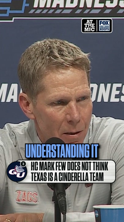 Gonzaga HC Mark Few pushes back on the “Cinderella” label for Texas 👀