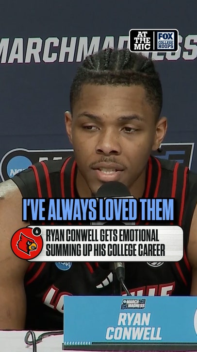 Ryan Conwell taking it all in as he looks back on his college career 🏀