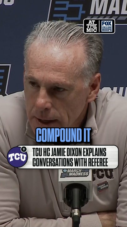 After the missed goaltend, Jamie Dixon explained his conversations with the referee