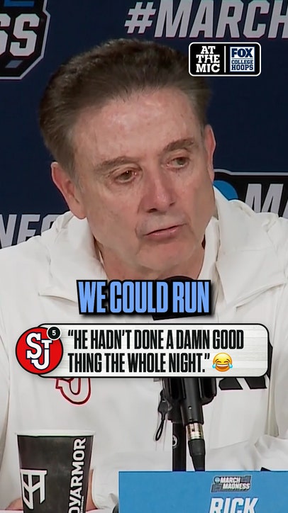 St John's HC Rick Pitino knew Dylan Darling was going to win it 😂