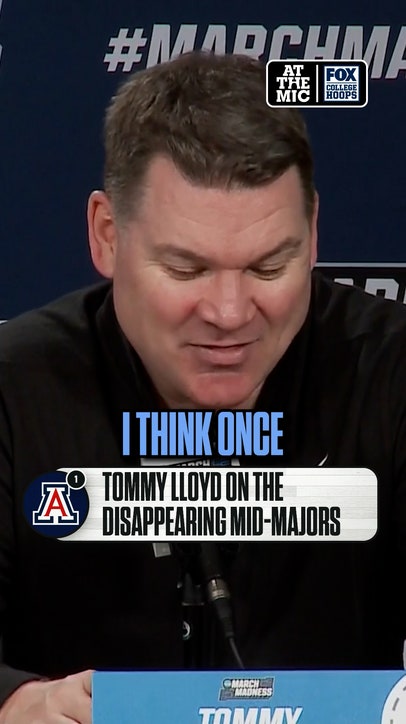 Arizona HC Tommy Lloyd shared his thoughts after a second straight year without a mid-major in the Sweet 16