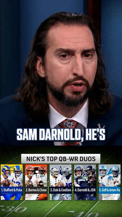 Nick Wright reveals his top QB-WR duos heading into the 2026 season 👀