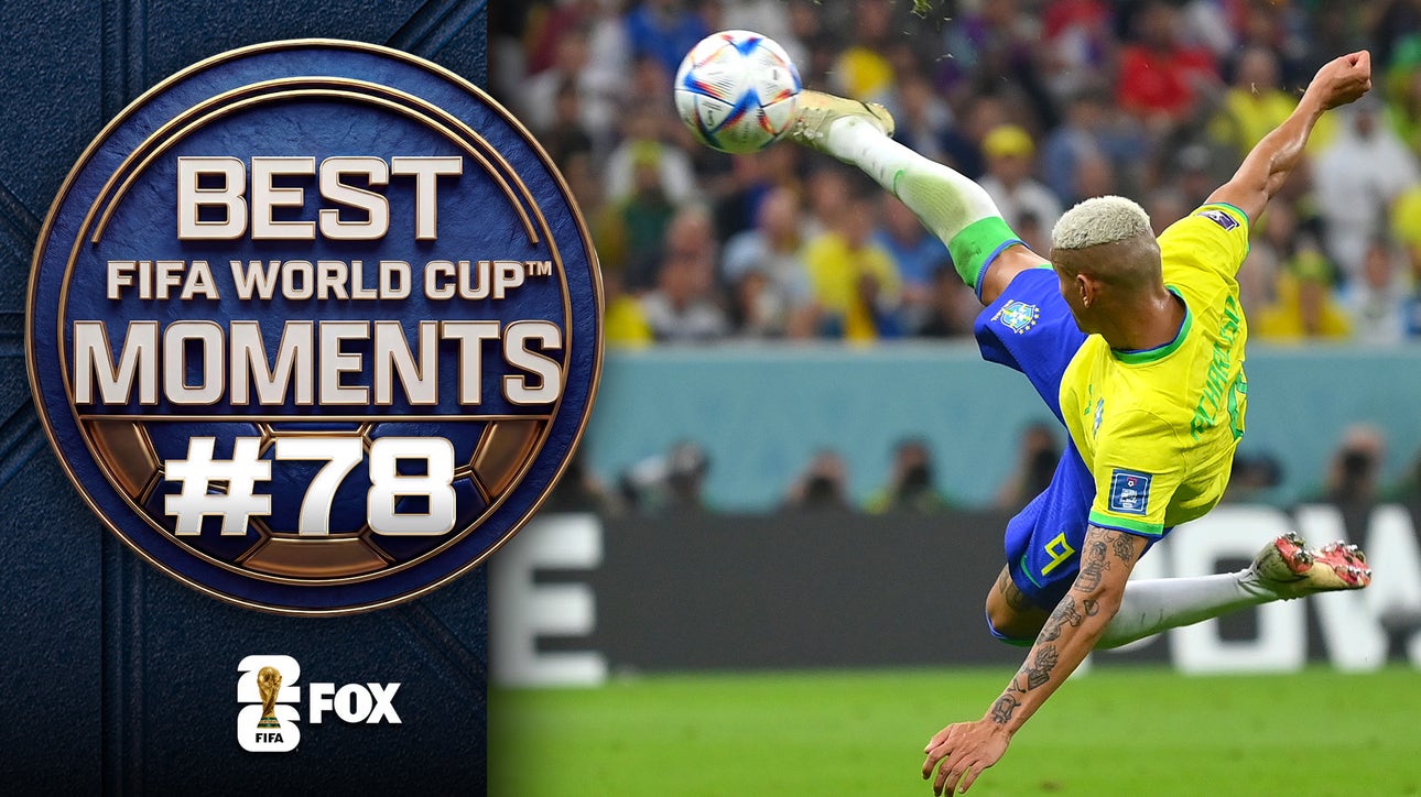 Richarlison Scores Stunning Scissor Kick Goal for Brazil 🇧🇷 No. 78 in Best FIFA World Cup™ Moments 🏆