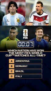 77 days until the FIFA World Cup on FOX! Which nation has won the most FIFA World Cup matches all-time ⁉️🌍🏆