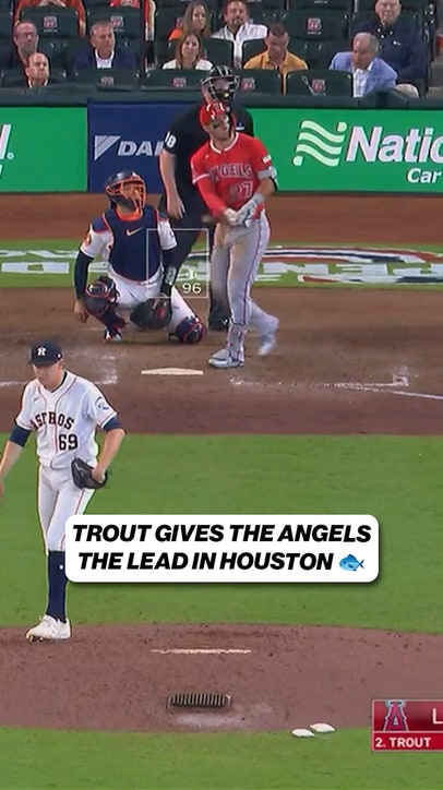 Mike Trout gets the Angels on the board! 🐟