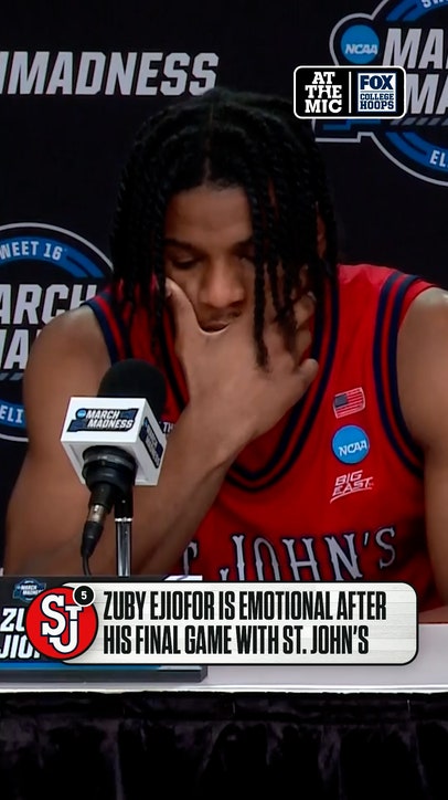 Zuby Ejiofor could not find the words after his final game in his college career 💔