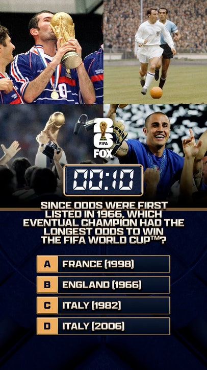 72 days until the FIFA World Cup on FOX! Which champion had the longest odds to win the FIFA WC? ⚽️