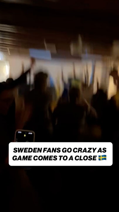 Sweden fans are HYPED 🇸🇪