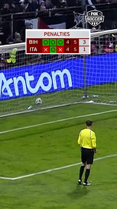 Relive the PK shootout between Italy and Bosnia and Herzegovina 🇮🇹🇧🇦
