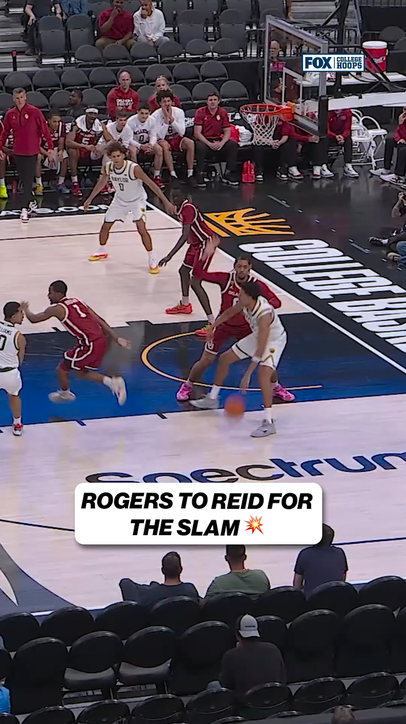 The bench was loving the slam by Derrion Reid!