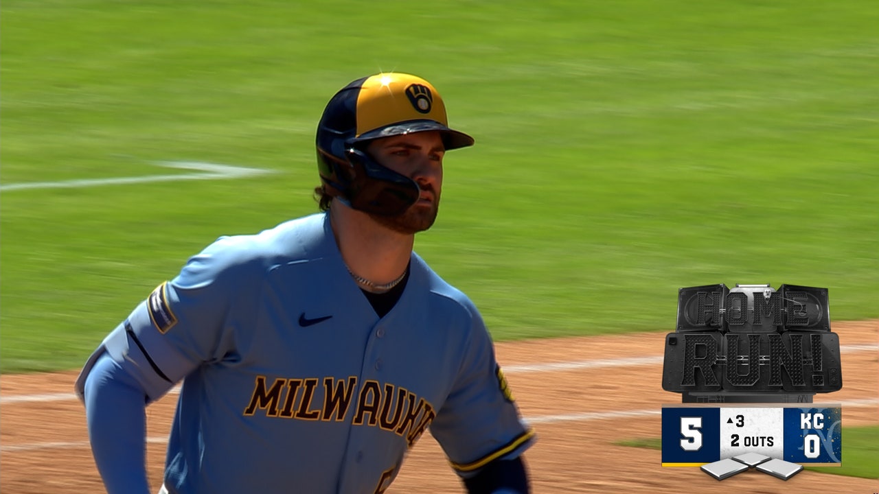Garrett Mitchell crushes three-run home run, extending Brewers' lead over Royals