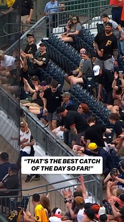 What a catch in the stands in Pittsburgh!