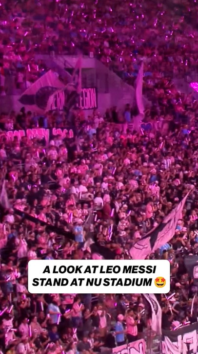 Leo Messi stand at Inter Miami's new stadium "Nu Stadium" 🏟 