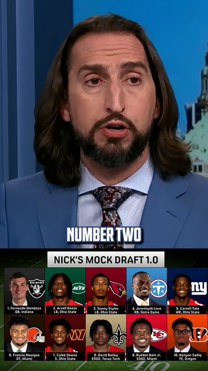 Nick Wright unveils his 2026 NFL Mock Draft 1.0 🏈