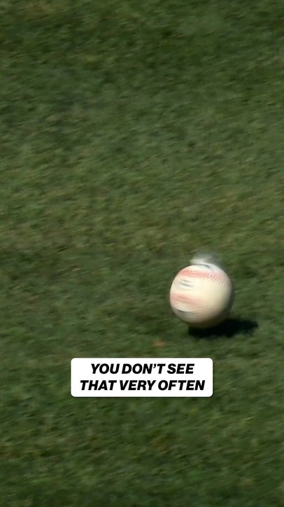 The cover got torn off the baseball 😲