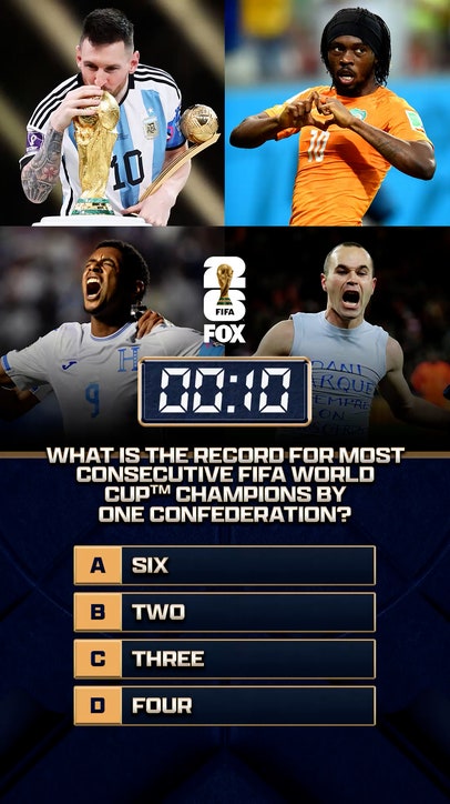 60 days until the FIFA World Cup on FOX! What is the record for most consecutive FIFA World Cup champions by one confederation ⁉️🌎🏆