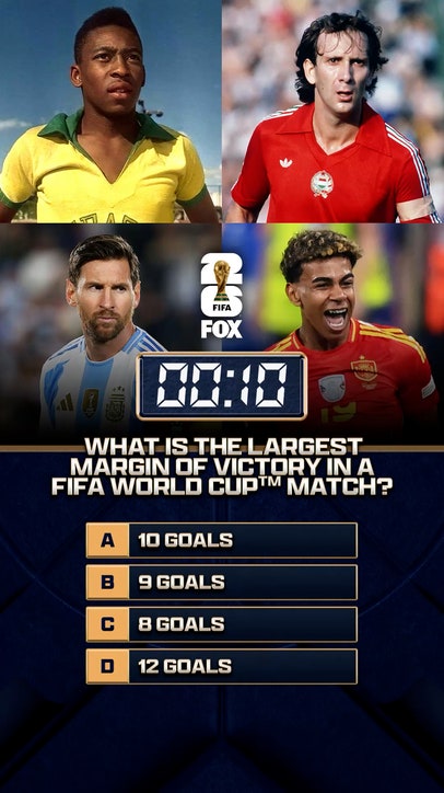 59 days until the FIFA World Cup on FOX! What is the largest margin of victory in a FIFA World Cup match ⁉️🌎🏆